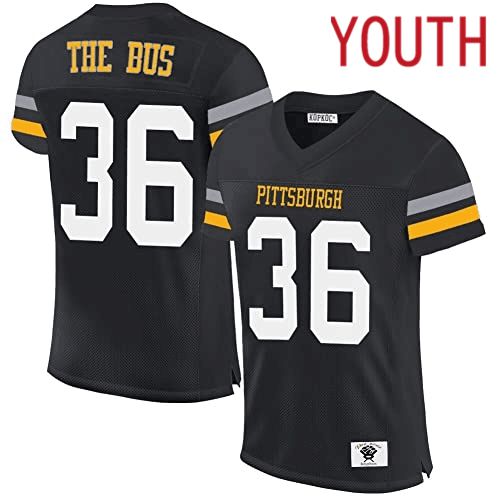 Youth Pittsburgh Steelers 36 The Bus black2024 Nike Limited NFL throwback Jersey